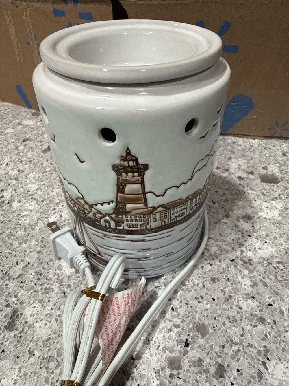 Scentsy Ceramic Lighthouse Electric Wax Warmer - White